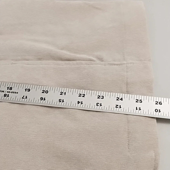 CJ Banks 2X Soft Fine Waled Corduroy Jacket Pockets Lightweight Cream/Tan Zip-up - Picture 5 of 10